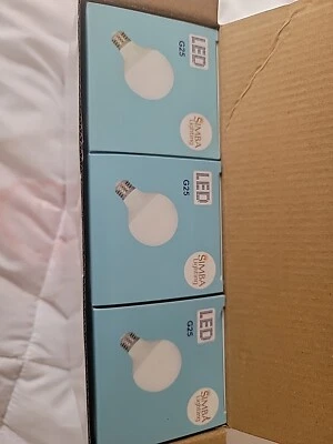 [3 Pack] LED Globe G25 G80 8W 120V 60W Equivalent Bulbs E26 Base 5000K Daylight - Image 1 of 4