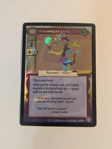Draconequus Lamp MTG Absolute Discord Fixed Foil LP x1 - MLP Card - Picture 1 of 2