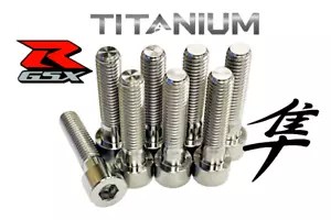 ‘12+ GSXR 1000 Titanium Exhaust Bolts Grade 5 Head Pipe Bolt Kit 07130-0825A - Picture 1 of 6