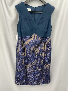 Vestido Madre de Novia AZAZIE Circón MBD Talla 16 Sin Mangas Hasta la Rodilla Lentejuelas - Imagen 1 de 12