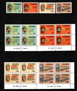 OPC 1989 Uganda Exploradores de África Lote MNH 49668 - Imagen 1 de 1