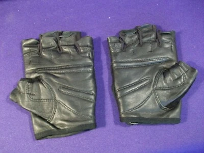 Guantes de trabajo de seguridad utilitarios palma cuero sin dedos medianos Valeo ligeramente usados Foto 1 de 2