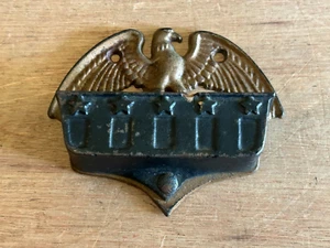Cast Iron Eagle Match Holder 5 Starts Wall Mount Emic Vintage 220EB - Picture 1 of 24