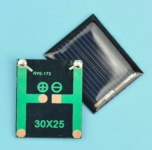 Sign Solar 0,08 W 1 V 80 Ma 30x25mm Panel Arduino DIY Cell " - Picture 1 of 1
