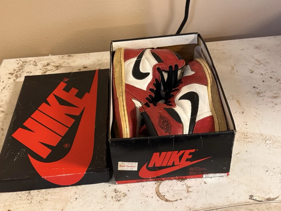 Nike Air Jordan 1 850911 Ty1 1985 talla 8,5 ~ con caja ~ obo de $2100 Foto 1 de 4