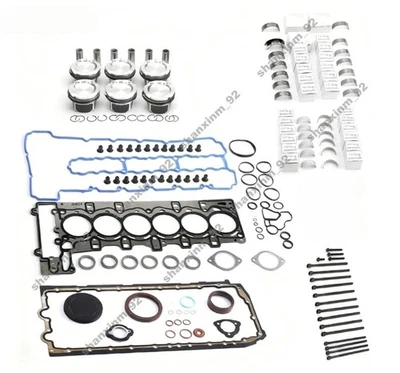 Engine Pistons Gasket Seals Overhaul Kit For BMW E60 E61 E90 E91 335i Z4 N54 3.0 - Image 1 of 4