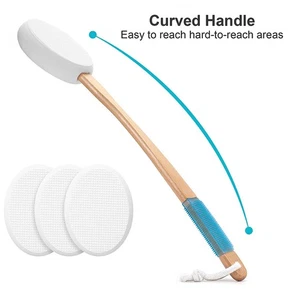 Applicatore Lozione Manico Lungo / Spazzola Corpo Bagno per Schiena Corpo Abbronzante Crema Pelle - Foto 1 di 8