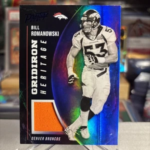 Bill Romanowski 2021 Panini Prestige Gridiron Heritage Jersey Relic Broncos - Bild 1 von 2