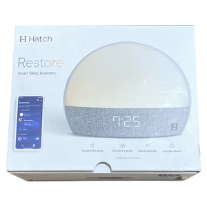 HATCH SLEEP SOUND MACHINE, SUNRISE ALARM CLOCK, SMART LIGHT, - GRAY - Picture 1 of 5