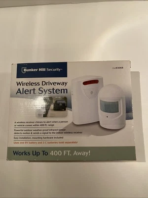 Bunker Hill Security Wireless Driveway Alert System New Range 400 Ft. Infrared  - Image 1 of 2