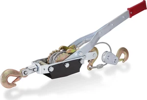 Heavy Duty 4-Ton Come Along Winch Power Puller with 10ft Steel Cable, 3 Hooks, D - Picture 1 of 12