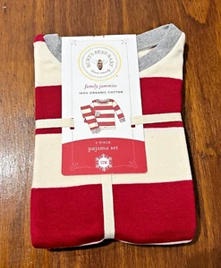 Burt's Bees 2-teiliges PJ-Set Rugby Streifen Baby T-Shirt & Hose 100 % Bio 12 Monate - Bild 1 von 5