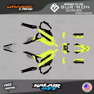 Graphics Kit for Sur-Ron Ultra Bee R - Tech Plastics All Year Orange-crew - FLUO - Bild 1 von 6