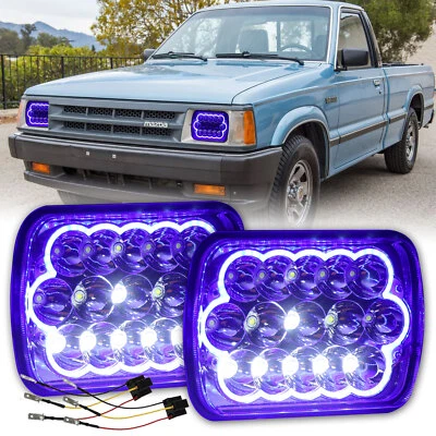 Faros LED H6054 7x6" Hi/Lo Halo DRL para Mazda b2000 b2200 b2600 1986-1993 Foto 1 de 4