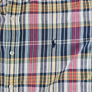 Camicia Ralph Lauren a quadri con bottoni manica corta vestibilità classica XL - Foto 1 di 6