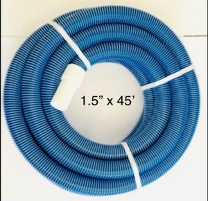 AMFLEX AGUA-FLEX POOL VAC HOSE 1.5” X 45’ W/ Leak-proof CUFFS - Picture 1 of 3