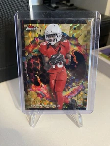 2024 Topps Finest - Marvin Harrison Jr. Cardinals Rare Rookie Gold Geometric /20 - Picture 1 of 3