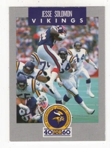 1989 POLICE MINNESOTA VIKINGS JESSE SOLOMON #8 - Picture 1 of 2