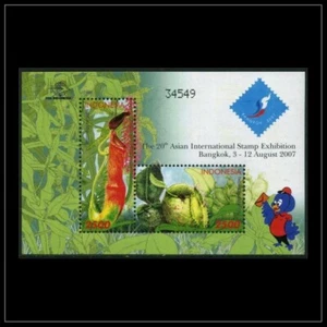 Indonesia - Indonesie Issue 2007 (SS 255) Stamp Exhibition - Plants - Picture 1 of 1