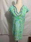 Lilly Pulitzer Harper Dress Any Fins Possible Pool Blue Size S
