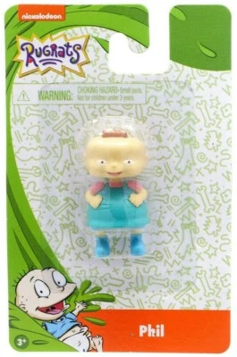 Rugrats Phil 1.5-Inch Mini Figure, New in Blister Collectible Card - Изображение 1 из 3
