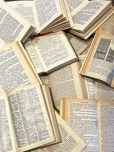100 Sheets of Vintage/Antique Old Book Full Pages - Picture 1 of 2