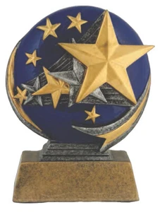 Trofeo de premio estrella de oro de 5" personalizado gratis - Imagen 1 de 2