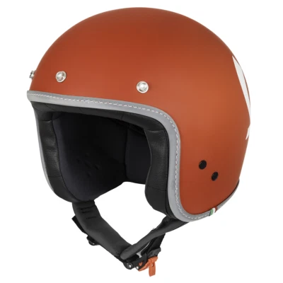 Vespa Colours Nuclear Red Open Face Motorcycle Helmet XS New 606421M01R - Image 1 of 2