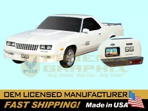 1983 1984 1985 1986 1987 El Camino SS Super Sport Choo Choo Custom Stripes Kit - Imagen 1 de 1