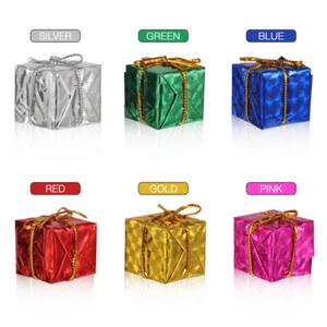 24 Stück Weihnachtsbaum kleine Geschenkboxen Hängedeko Mini verpackt Geschenkboxen - Bild 1 von 9