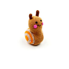Baby Toy Snail rattle - brown sugar
