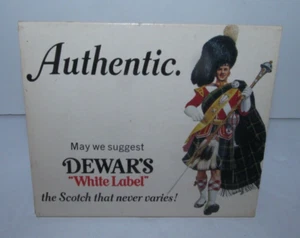 Original DEWARS White Label Scotch Whiskey Werbung Streichholzschachtel mit Streichhölzern - Bild 1 von 10