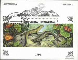 Kirgisistan Bloque 16 usado 1996 reptiles - Imagen 1 de 1