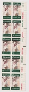Scott #1384 Christmas in Norway, Maine Plate Block of 10 Stamps - MNH Tag Shift - Picture 1 of 3