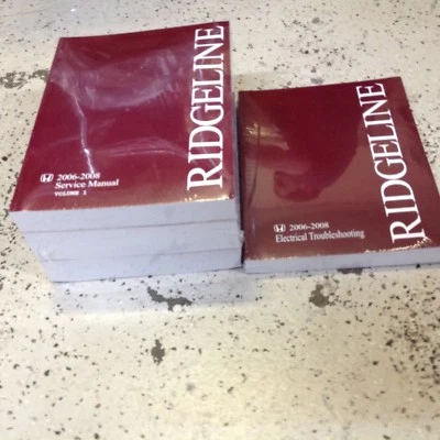 Camión Honda Ridgeline 2006 2007 2008 juego manual de reparación de servicio con ETM  Foto 1 de 4