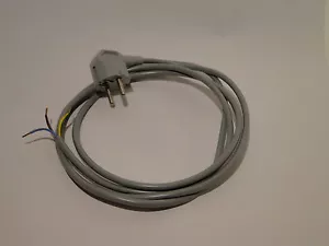 1x power connection cable / protective contact connector / open end / gray 2m - Picture 1 of 2