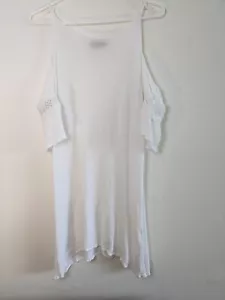 Missguided Womens Dress White US Size 14 Off Shoulder - Picture 1 of 14