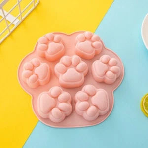 Paw Print Ice Cube Tray Multipurpose Soap Mold Cute Baking Mold - Picture 1 of 4