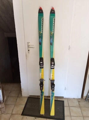 Ancien Skis 173cm ROSSIGNOL DV 7 /Fixations Marker Neige Montagne Chalet - Photo 1/4