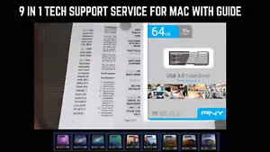 9-in-1 Mac Bootable USB Flash Drive With Guide Repair Service - Picture 1 of 3