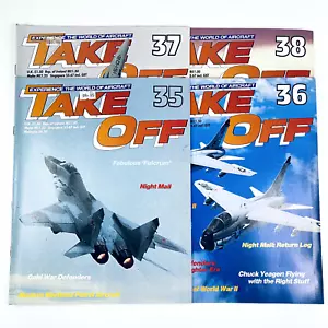 Lot of 4 TAKE OFF MAGAZINE Vintage 90s Bundle Air Force Military Model 35 to 38 - Picture 1 of 8