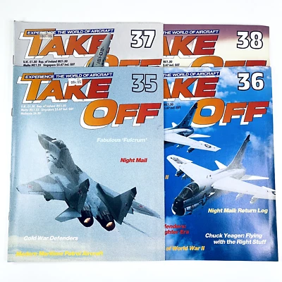 Lot of 4 TAKE OFF MAGAZINE Vintage 90s Bundle Air Force Military Model 35 to 38 - Image 1 of 4