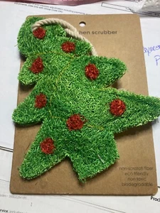 Ritz® FreshWare® Loofah Kitchen Scrubber BRILLO PAD TYPE - Christmas Tree *HTF* - Picture 1 of 2