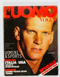 STEVE LUNDQUIST Olympic Games ADIDAS Tennis SPORTSWEAR US Sport L'UOMO VOGUE vtg - Picture 1 of 1