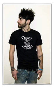 Down the Rabbit Hole T-Shirt - Retro Alice im Wunderland Vintage BW Tee - Bild 1 von 18