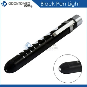 PEN LIGHT With Pupil GAUGE Nursing Medical Batteries Reusable Black PL-023 - Picture 1 of 3