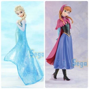 Frozen Premium Figure Elsa Anna Set of 2 SEGA Japan - Picture 1 of 5