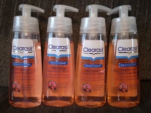 4 Clearasil Daily Clear Refreshing Superfruit Acne Face Wash 1% Salicylic Acid - Picture 1 of 6