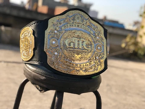 GHC WORLD HEAVYWEIGHT CHAMPIONSHIP BELT 2MM BRASS Cover