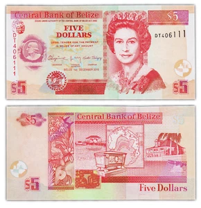 5 DOLLARS 2020 BELIZE [NEUF / UNC] P67 - Imagen 1 de 1